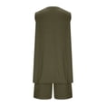 thumbnail image 4 of Women's Casual Summer Outfit Set with Hooded Top and Wide Leg Pants, Two Piece Elastic Waist Short Sleeve Lounge Wear for Comfort, 4 of 9