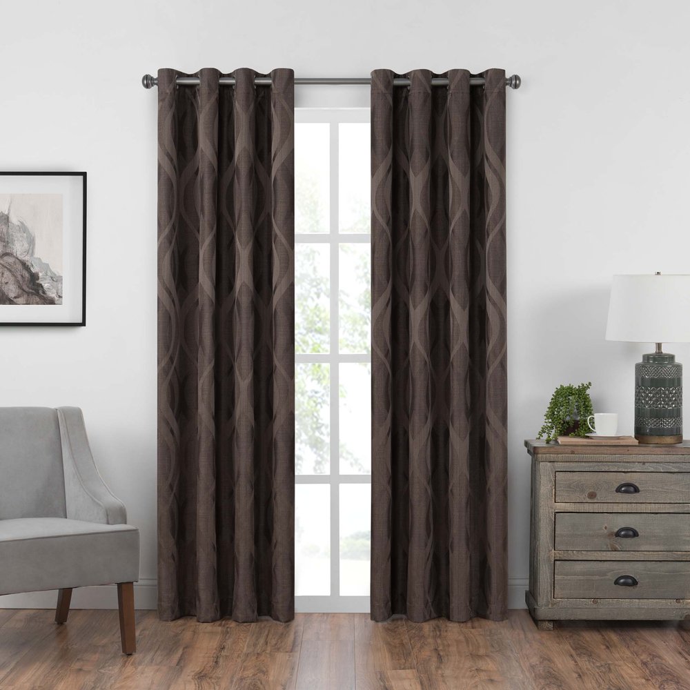 Eclipse Caprese Blackout Grommet Top Single Window Curtain Panel