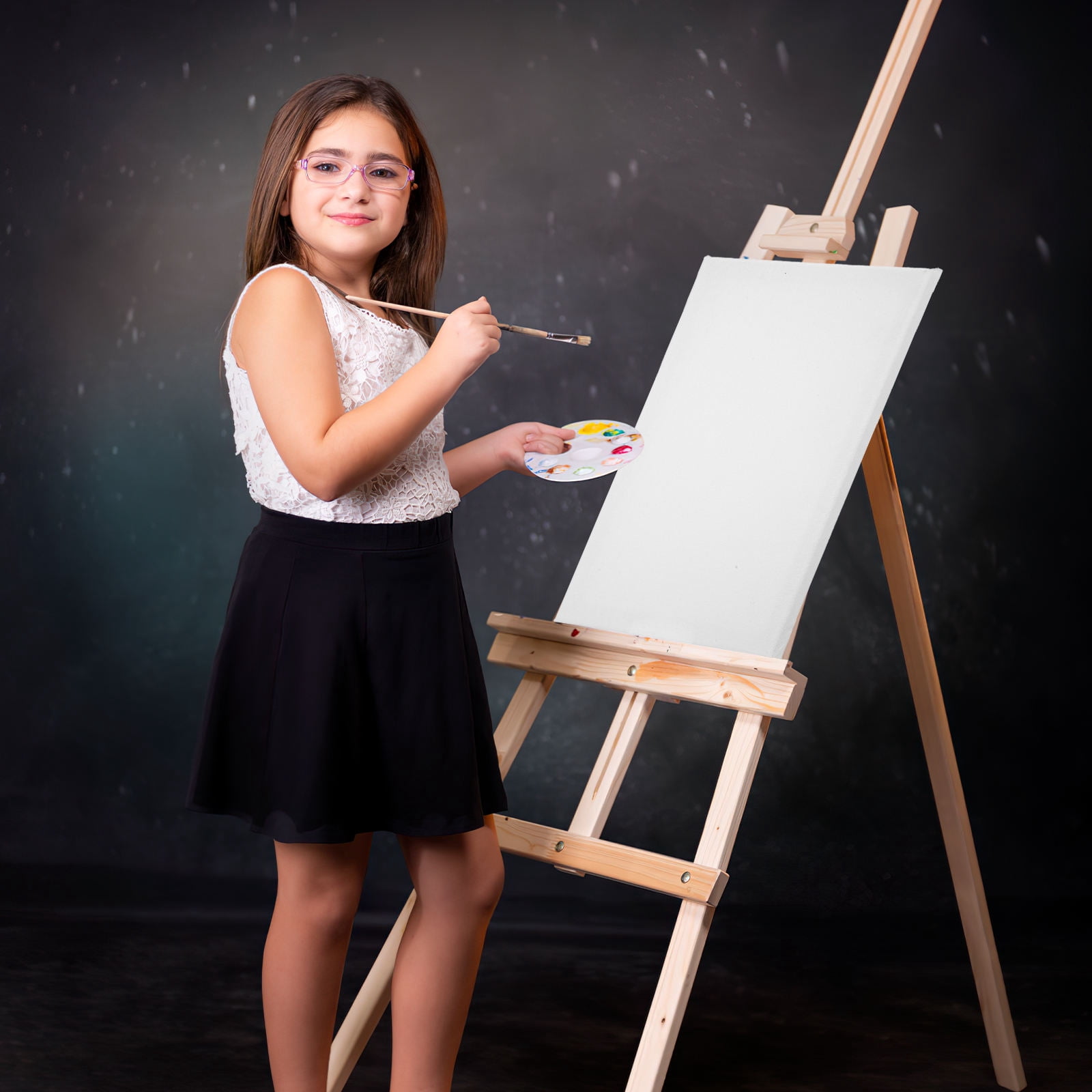 LOLIPPYY 12Pcs Small Painting Canvas Cotton Boards for Art Practice Easy to Stretch and Portable