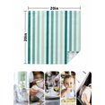 thumbnail image 4 of Green Stripe Cloth Napkins Set of 6 Reusable Dinner Napkins, Gradient Geometric White Vertical Striped Cocktail Napkin Washable Table Napkins for Wedding/Holiday Party/Baby Shower 20"x20", 4 of 7