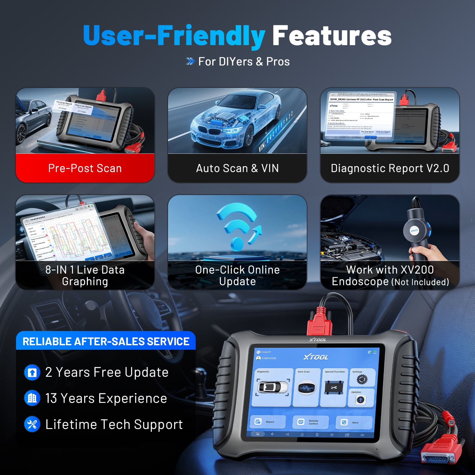 XTOOL X100PAD3 SE V2.0 + KC501 Key Fob Programmer All System OBD2 Scanner Bi-Directional Scan Tool 38 Services IMMO 2-Year Free Update
