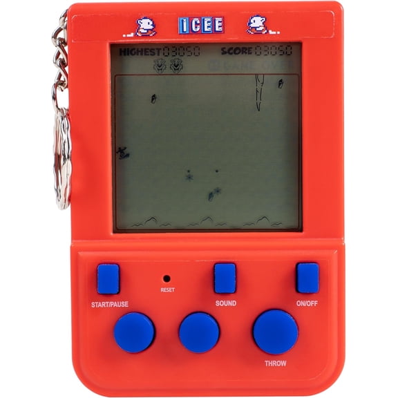 ICEE Keyring Arcade Game. Retro Handheld ICEE Game. LCD Screen.