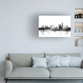thumbnail image 2 of Trademark Fine Art Michael Tompsett London England Skyline B&W Canvas Wall Art - 16x24, 2 of 5