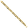 thumbnail image 2 of Auriga 14K Yellow Gold Fancy Link Bracelet 8 inch for Women(L- 8inch, W- 12mm), 2 of 6