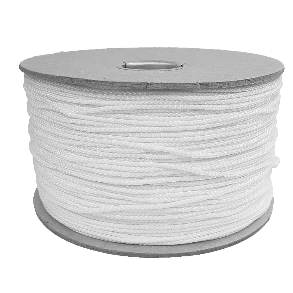 24lb. Braided Polyester Dacron Reel Line, 1 LB Spool, 675 Feet (200 Meters), White