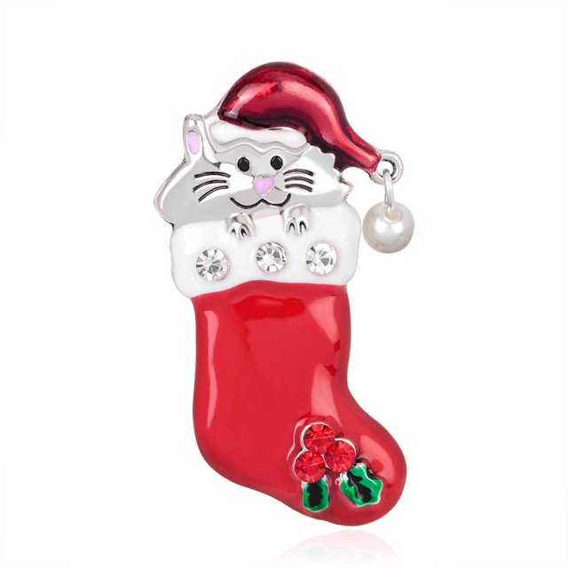 Broche de Navidad de alfileres de solapa de cuello GeweYeeli JR0793-25