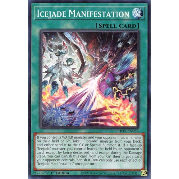 YuGiOh Photon Hypernova Common Icejade Manifestation PHHY-EN053