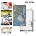 thumbnail image 6 of Yayeee 2 Pack Hand Towels for Bathroom 100% Cotton 16" x 28" Soft Absorbent Kitchen Towel, Blue Tree, 6 of 7