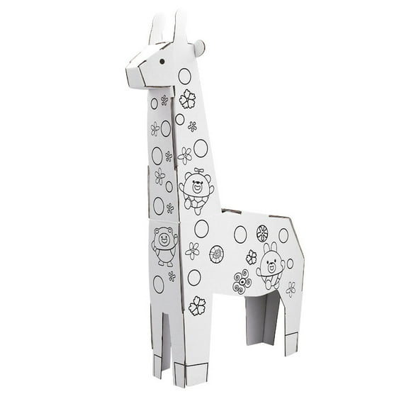 Educativo 3D Diy Doodle Graffiti Cartón Juguete Para Colorear Ensamblado Rompecabezas Yuarrent FN003290-02