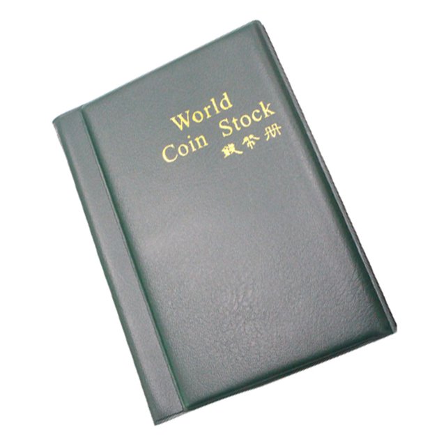 Vogacara Álbum de colección de monedas con 120 bolsillos, organizador de colección de libros, Mini Penny, aniversario, organización de álbumes de Juguetes novedosos y de broma Verde Vogacara FN010510-02