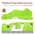thumbnail image 5 of Niuniu Daddy Weighted Frog Stuffed Animals, 20"Large Weighted Frog Plush Toy,3.3lb Giant Weighted Frog Pillow with Soft Faux Fur, Gift for Baby, Kids & Adults, 5 of 14