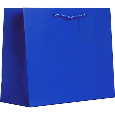 60 Matte - Jillson & Roberts Large Gift Bags, Solid Matte Royal (60 Pcs)