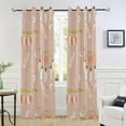 thumbnail image 6 of Coolnut Coolnut Blackout Curtain Window Curtain Panels for Apartment 84 inches Length Pink Pattern Desert Western Boho Bull Skull Room Darkening Curtains Cafe Curtains, 6 of 7