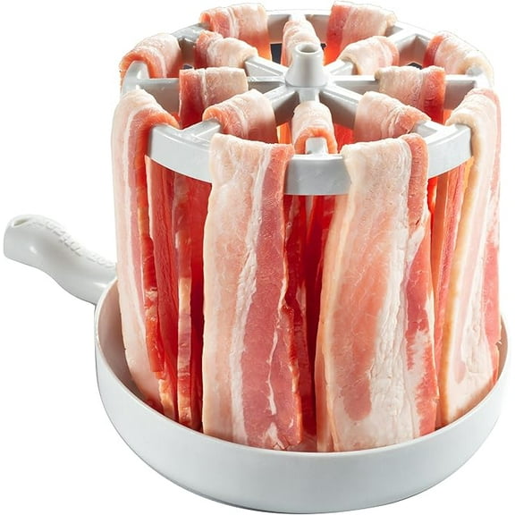 Microwave Bacon Tray Kitchen Tool Microwave Bacon Cooker Maker Tray Rack Reduce Fat For Crispier Healthier Quicker Bacon Easy To Clean
