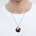 thumbnail image 5 of Eid al Fitr Stunning Glass Design Circular Pendant Jewelry Necklace, 5 of 5