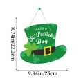 thumbnail image 2 of weibbin St Patricks Day Door Decorations, Saint Patricks Day Decorations for the Home, St Patricks Day Door Hanger, Farmhouse St Patrick Wall Decor Wooden Sign Hanging Decorations, 2 of 5