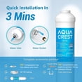 thumbnail image 3 of AQUA CREST 5 años de capacidad: filtro de agua en línea para refrigerador con accesorios de conexión directa de 1/4 de pulgada, idea para máquina de hielo, RV, refrigerador, sistema RO, filtro de líne, 3 of 5