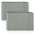thumbnail image 1 of 2 Pack Small Photo Albums, 6x4 Slip in Photo Albums 200 Photos Mini Flip Photo Book Album Portable Cover Memory, 1 of 5