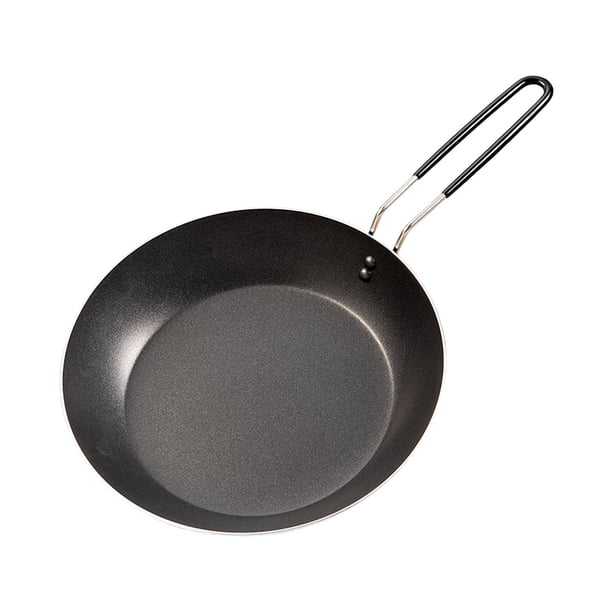 Sartén de camping, mango plegable, sartén con revestimiento antiadherente, sartén para exteriores, placa de parrilla para llevar,