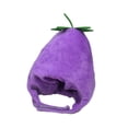 thumbnail image 4 of Gorro de berenjena para mascotas, gorro para gatos, accesorio para fotos, navideño, para perros para Pascua, Halloween, fiestas festivas, animales, 4 of 8