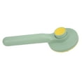 thumbnail image 3 of Peine masajeador de agujas redondas para perros y cerdos - Cepillo autolimpiante para gatos de color verde y amarillo, 3 of 8
