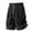 Black, variant on Men's Color Block Cargo Shorts Lightweight Breathable Outdoor Casual Sports Shorts With Elastic Drawstring Waist Army Green M