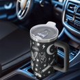 thumbnail image 4 of 1pc Halloween Goth 40oz Tumbler with Straw & Handle - Insulated Stainless Steel Cup | Holiday Gift for Man Women (Christmas, Valentine's, Birthday), 4 of 5