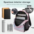 thumbnail image 4 of Yuyamidu Cute Pink Axolotl Backpack with Lunch Box for School Girls 10-12 Middle School Book Bag with Lunch Bag Pencil Case Bookmarks 5 in 1 Cherry Blossom School Bag Set for Kids Girls 3rd Grade, 4 of 8