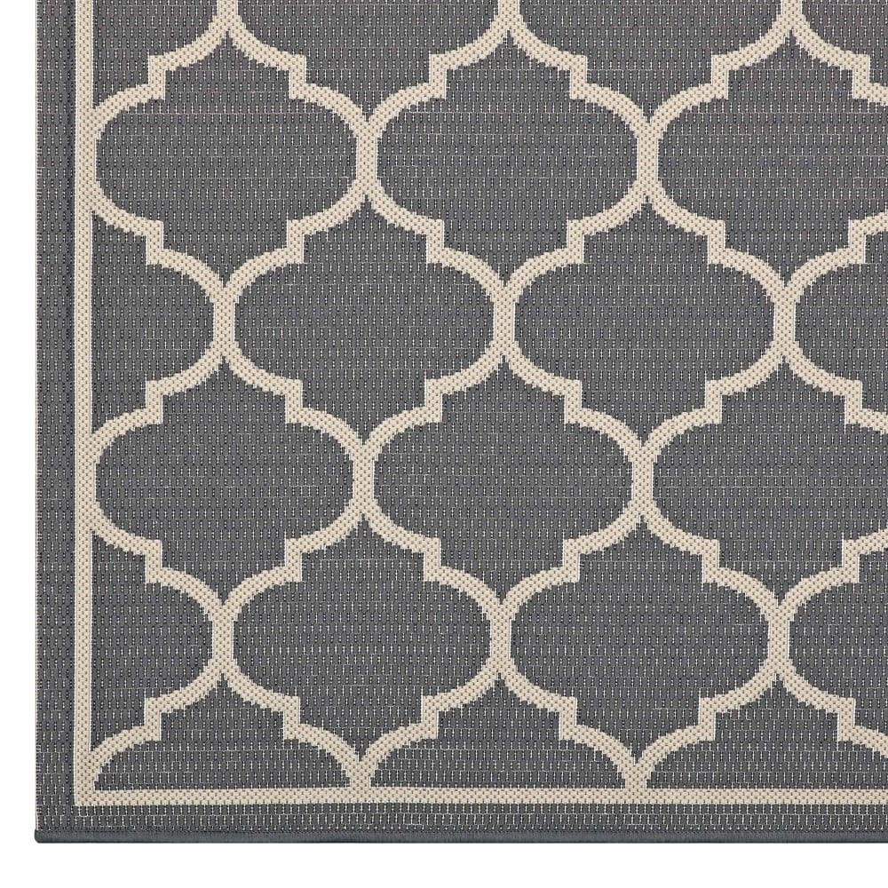 Avena Moroccan Quatrefoil Trellis 8x10 Indoor and Outdoor Area Rug R-1137B-810