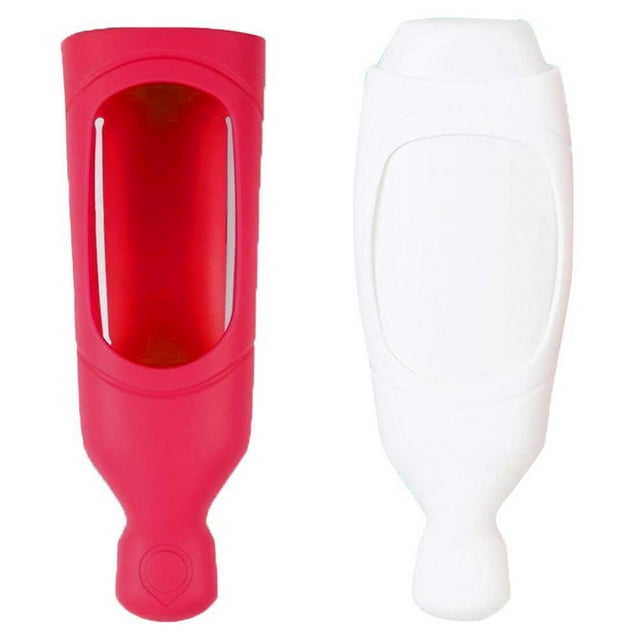Cubierta de Dispensador de Ducha Montada en la Pared Cubierta de Silicona Elástica para Botellas de champú y Jabón de 10-18 Onzas ANGGREK Otros