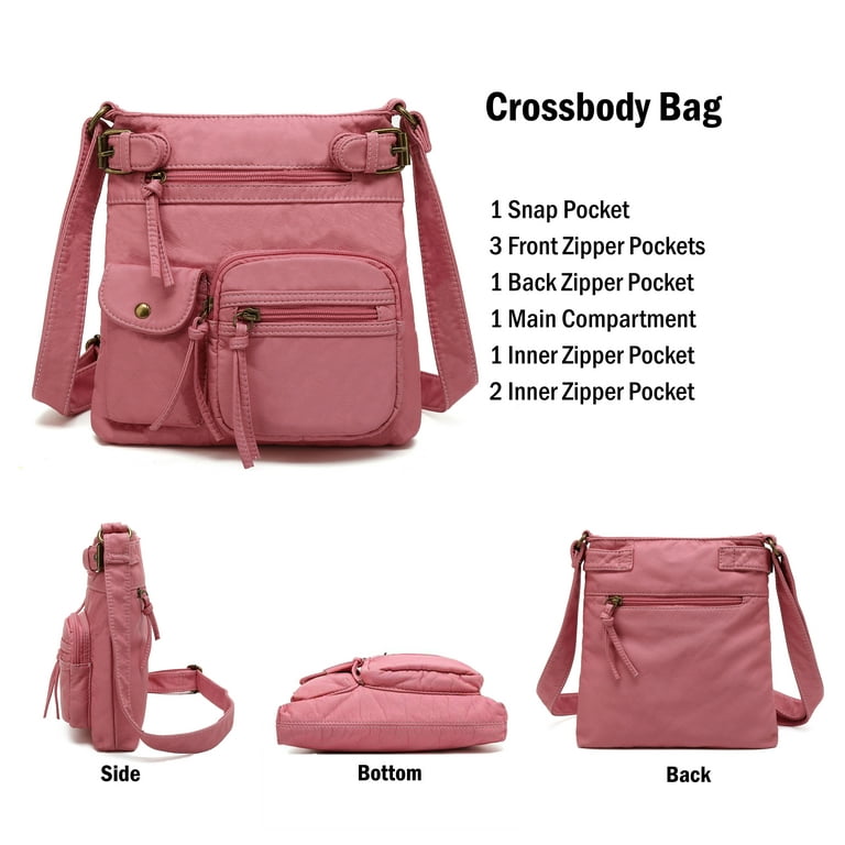 Ultra Soft Multi Pocket Crossbody Handbag H1833 – Scarleton