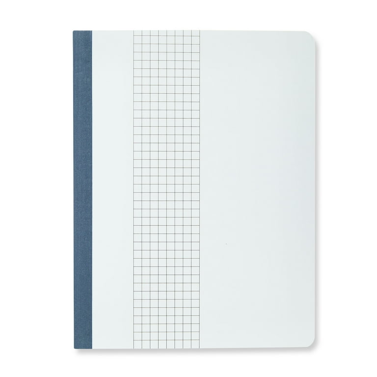 Pen+Gear Grid Ruled Poly Composition Notebook, 7.5" x 9.75", White, 80 Sheets