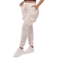 thumbnail image 6 of Soft Fleece Lined Cargo Sweatpants - Cream, 6 of 9