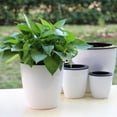 thumbnail image 3 of Automatic Self Watering Round Plastic Plant Flower Pot Garden Decors Home Office, 3 of 8