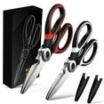 thumbnail image 1 of 2PCS Kitchen Scissors All Purpose Heavy Duty, Kitchen Utensils Set, Stainless Steel Cooking Utensils Gadgets, Kitchen Scissors Set For Kitchen Small Tools Clearance, 1 of 6
