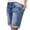 Blue, variant on Conairie Women's Ripped Denim Shorts Summer Distressed Casual High Waist Jeans Blue L