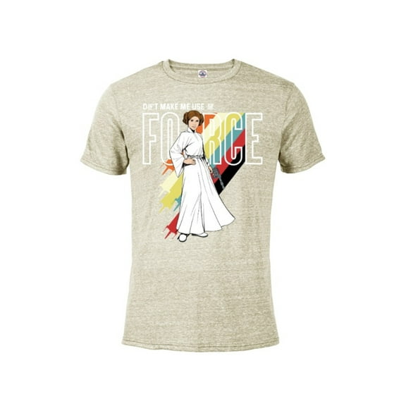 Star Wars Princess Leia Don't Make Me Use The Force - Short Sleeve Blended T-Shirt for Adults -Customized