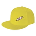 thumbnail image 1 of ZICANCN Pink Candy Baseball Caps, Trucker Hats for Men And Women, Adjustable Breathable Flat Caps, Yellow, 1 of 8