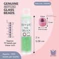 thumbnail image 3 of Miyuki Delica Seed Beads – Size 11/0 (1.6 mm), DB2040, Luminous Mint Green, 7.2 g, Approx. 1440 Beads, 3 of 7