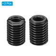thumbnail image 3 of Uxcell 45# Carbon Steel Threaded Repair Insert Nut, 3pcs M8x1.25 to M14x2 Thread Sleeve Reducing Nut Adapter 20mm, 3 of 6