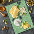 thumbnail image 5 of Spring Cutting Board, Modern Design Leaf Pattern Illustration Park Season Spring Trees Silhouettes, Decorative Tempered Glass Cutting and Serving Board, Large Size, Pale Green White, by Ambesonne, 5 of 5