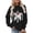 Black [Womens Halloween Sweatshirts] [WenDA6070220], variant on Halloween Sweatshirt for Women Dressy Casual Roses in Skeleton Printed Long Sleeve Halloween Sweaters for Women Fall Tops Trendy Fashion Clothing Light Blue, XXL