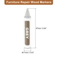 thumbnail image 2 of Uxcell Furniture Repair Wood Markers, 8 Pack Grey Wood Wax Filler Sticks, Touch Up Pen Crayons for Scratches, Wood Floors, Tables, 2 of 7