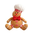 thumbnail image 1 of Decoración navideña de pan de jengibre Macarena adorno de hombre de jengibre con gorro de chef 16 cm x 9 cm x 22 cm, 1 of 8