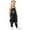Black, variant on Gzbliryd Girls Floral Jumpsuit Wide Leg Loose Ruffle Sleeve Girl's One-Piece Suit for Girls Casual Overalls with Pockets (Black,3-4 Years)