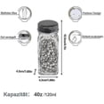 thumbnail image 3 of Juego de 24 tarros de especias con inserto de coctelera, tarros de vidrio para especias, almacenamiento cuadrado con tapa de 120ml, 3 of 5