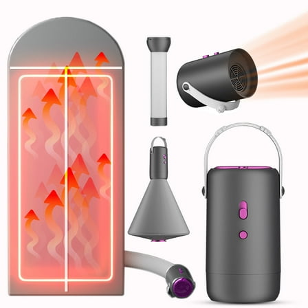 Prociv Portable Clothes Dryer, Portable Dryers for Apartment, RV, Travel, Dryer Machine Compact Dryer Machine for Small Clothes, Underwear, Baby Clothes, Hanging Dryer Machine with Timer Function