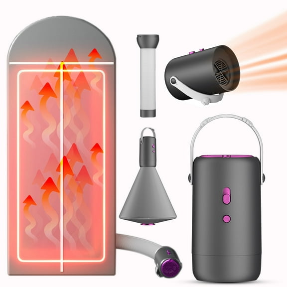 Prociv Portable Clothes Dryer, Portable Dryers for Apartment, RV, Travel, Dryer Machine Compact Dryer Machine for Small Clothes, Underwear, Baby Clothes, Hanging Dryer Machine with Timer Function