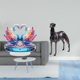 thumbnail image 2 of Escultura de cisne acrílico, centro de mesa, figura de animal de resina, ración de mesa, gabinete plano, estantería, adorno de oficina,, 2 of 8