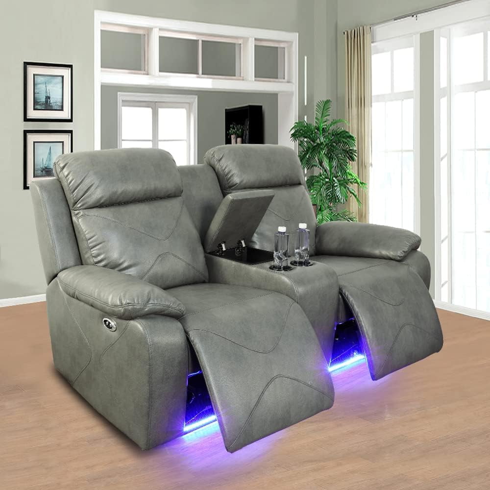 Luxury Furniture Sets Power Recliner Couch Recliner Leather Loveseat